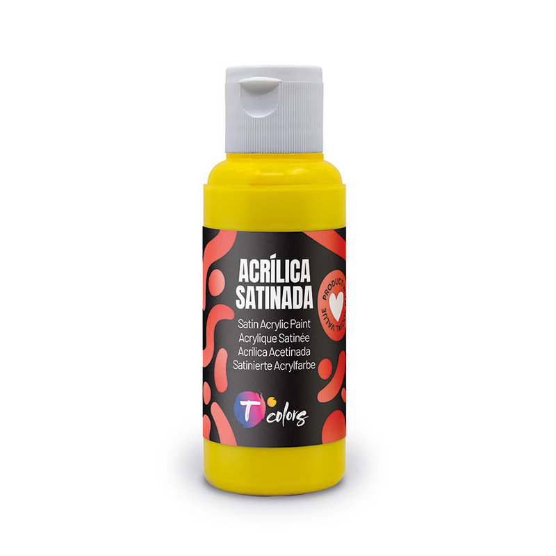 Pintura acrílica TCOLORS satinada 80 ml