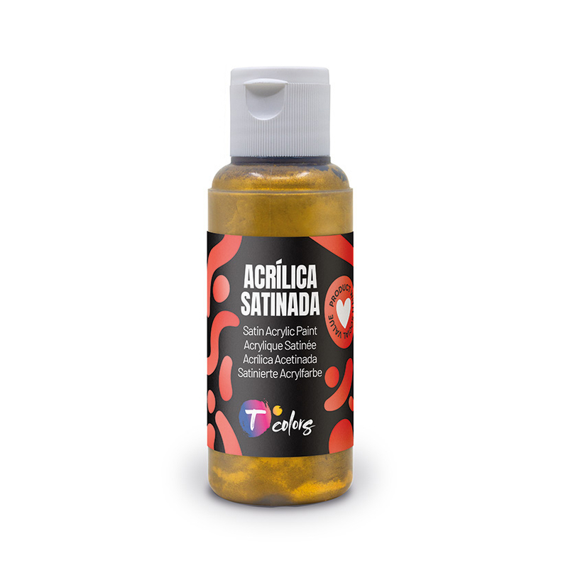 Pintura acrílica TCOLORS satinada 80 ml