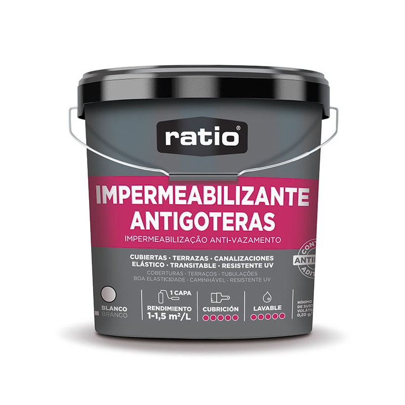 Impermeabilizante RATIO antigoteras 15L