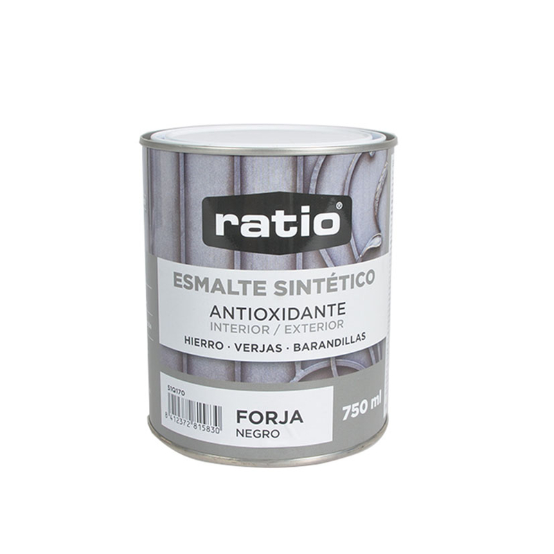 Esmalte sintético antioxidante RATIO forja Negro
