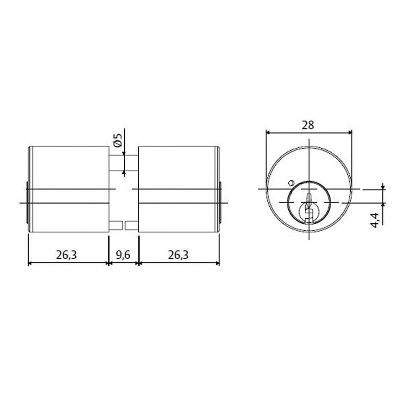 Cilindro TESA ASSA ABLOY 5000
