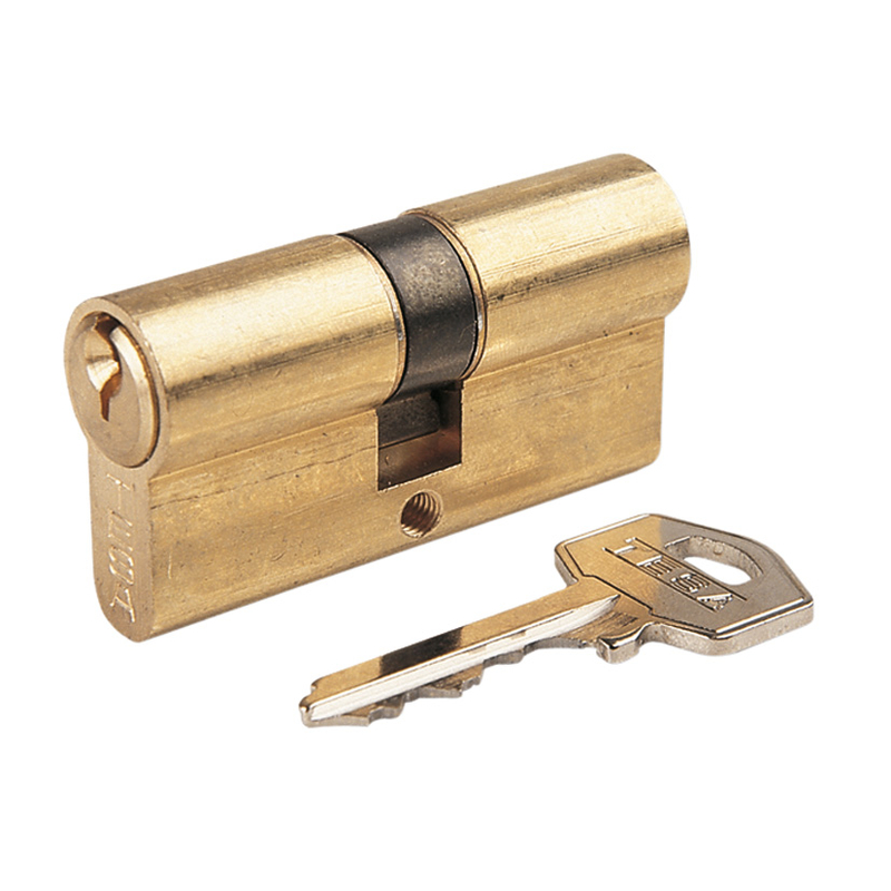 Cilindro sistema TESA ASSA ABLOY TE-5 niquelado 80 mm 40-40 mm