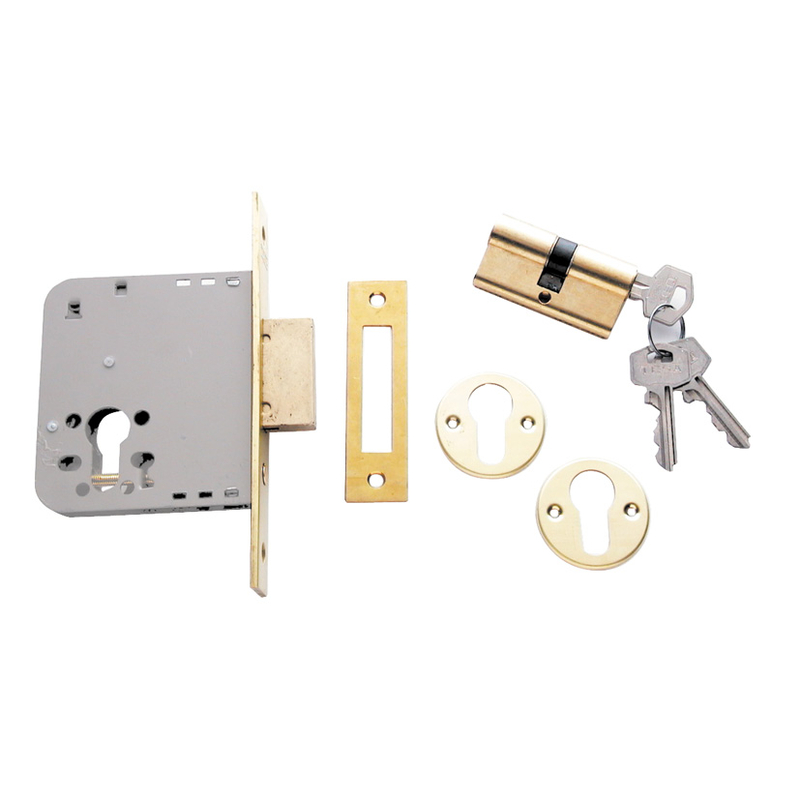 Cerradura embutir madera TESA ASSA ABLOY modelo 2031 niquelada