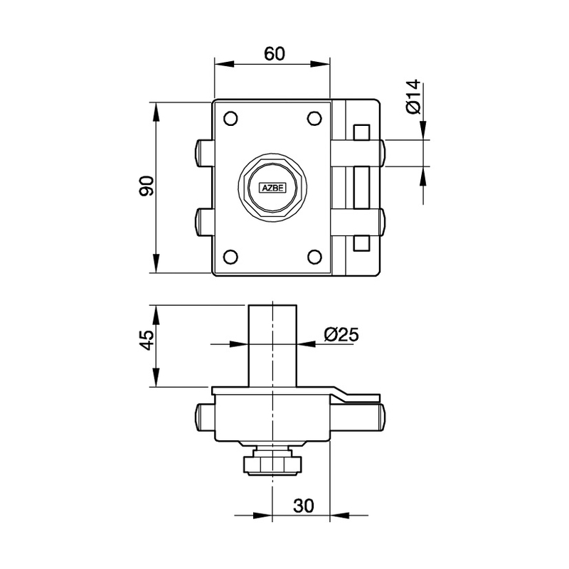 Cerradura sobreponer YALE modelo 16-0