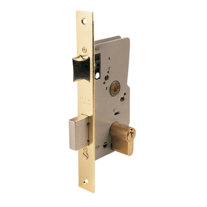 Cerradura embutir madera TESA ASSA ABLOY mod. 2010-P niquelado