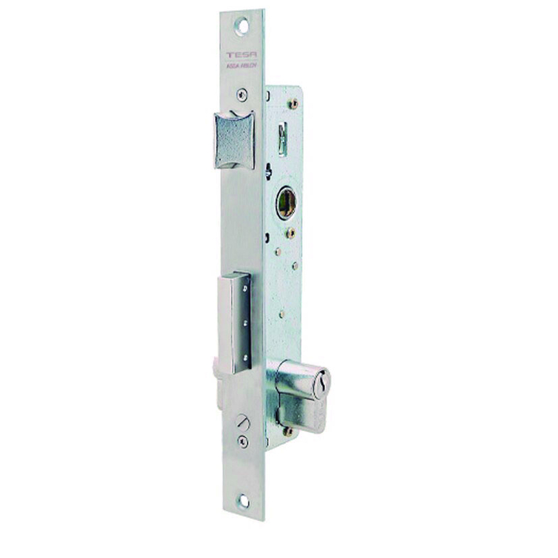 Cerradura embutir carpintería metálica TESA ASSA ABLOY 2210 inox