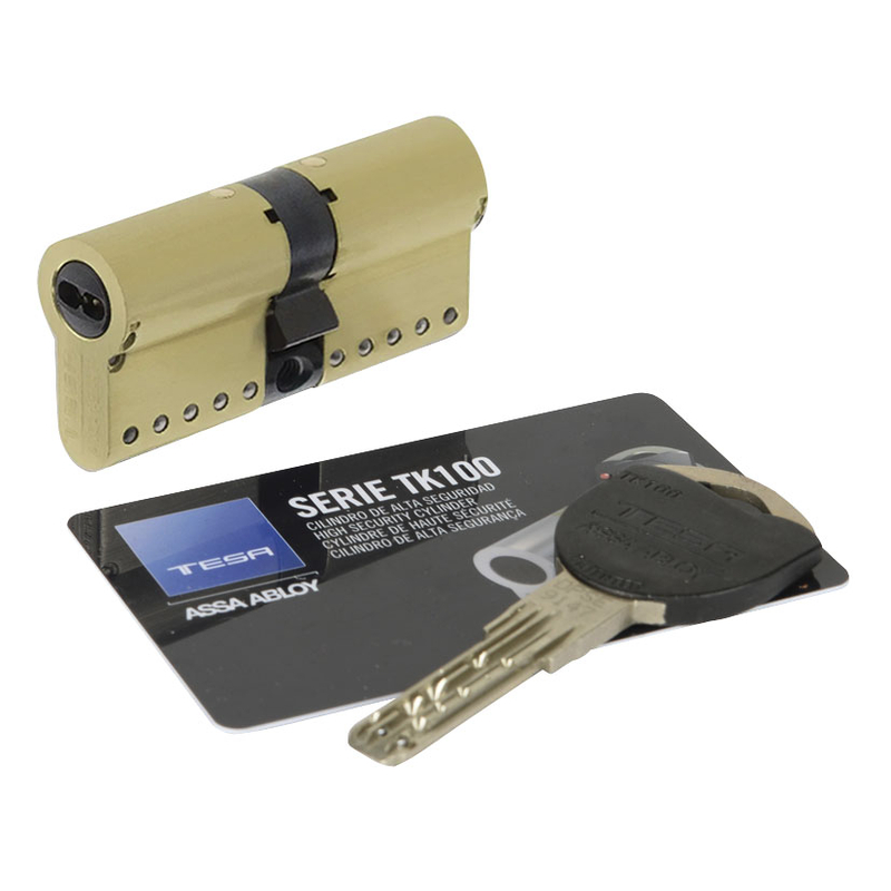 Cilindro alta seguridad TESA TK100 Latonado