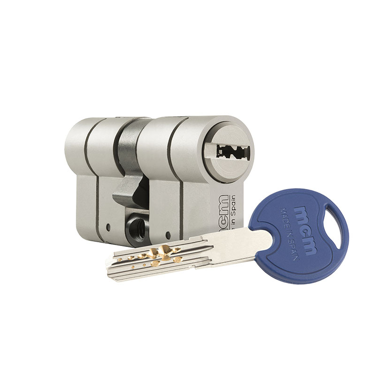 Cilindro de alta seguridad MCM SCX Plus niquelado