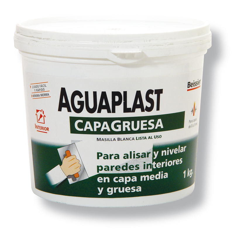 Masilla AGUAPLAST Capa gruesa 1 kg