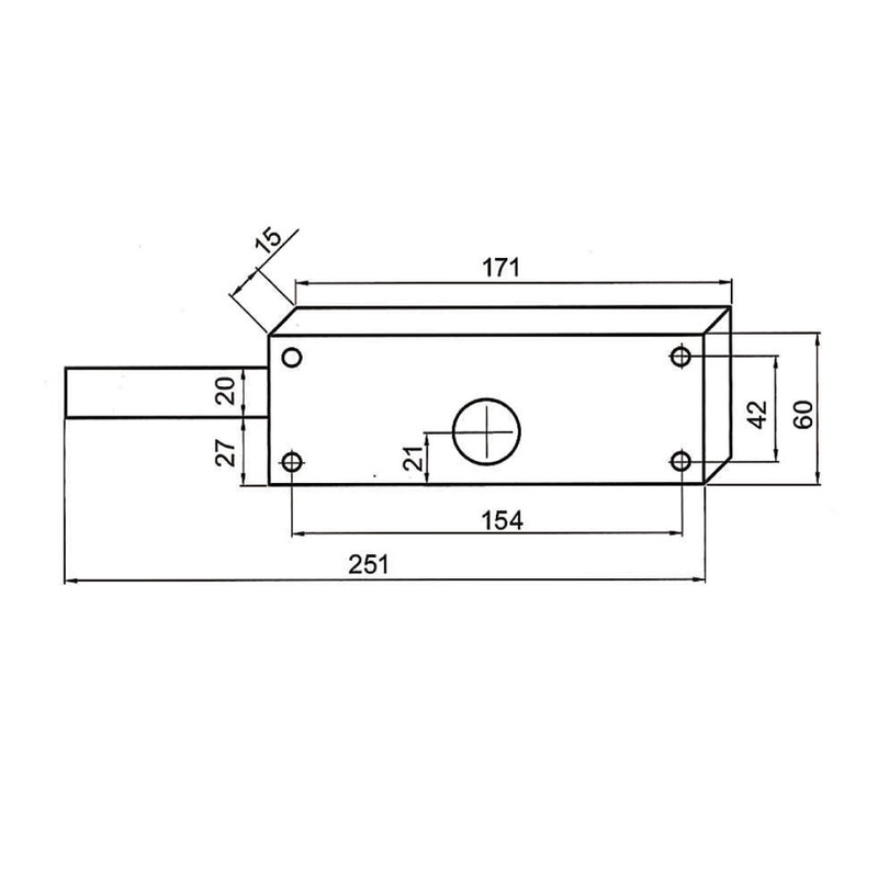 Cerradura lateral CAYS modelo CL