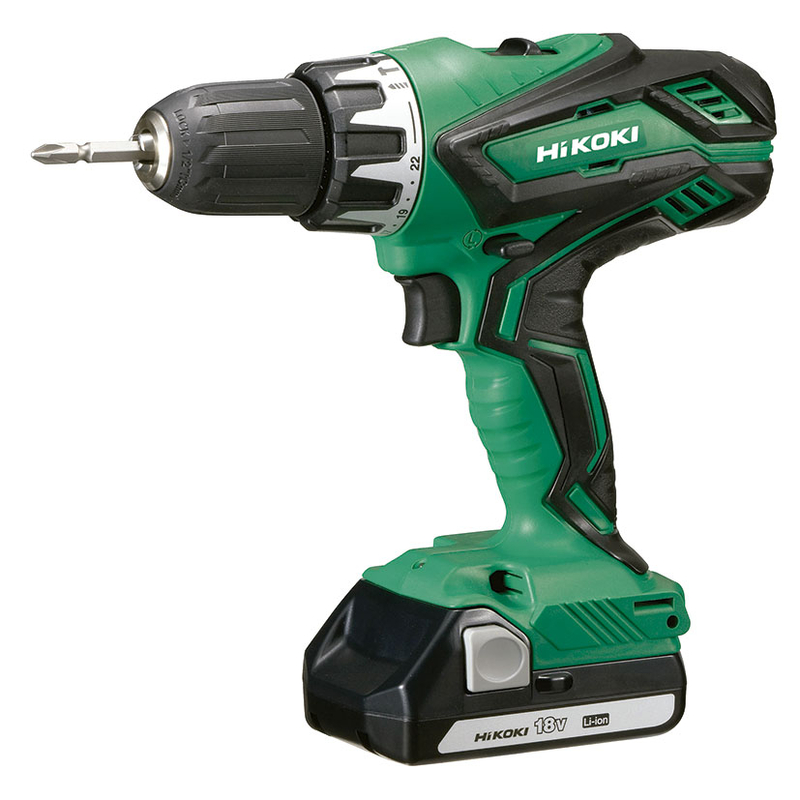Taladro/atornillador HITACHI DV18DJL profesional