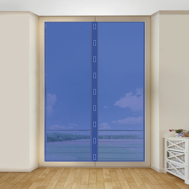 Malla mosquitera para puertas cierre imán LISTA 2 unidades