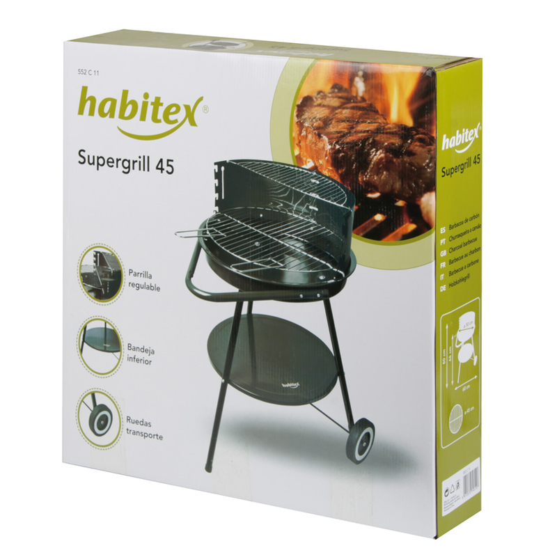 Barbacoa carbón plegable HABITEX Supergrill 45