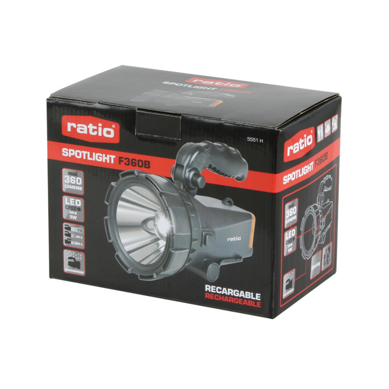 Proyector LED recargable RATIO Spotlight F360B