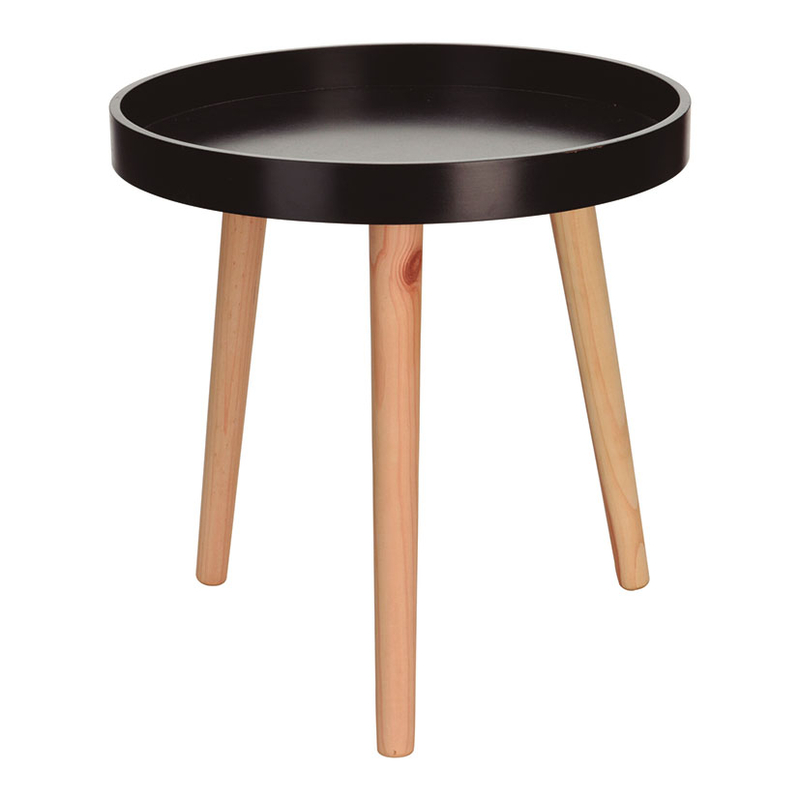 Mesa redonda negro ø 39 x h. 40 cm