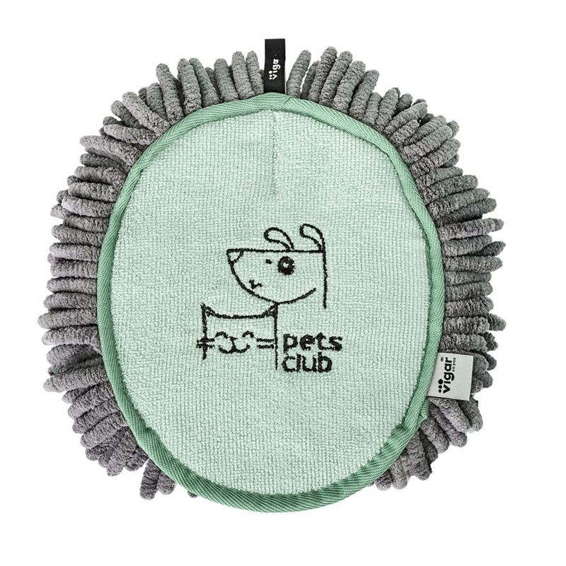 Manopla microfibra Pets Club verde