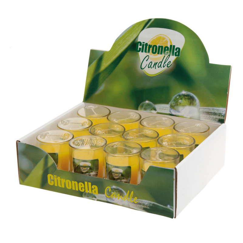 Vela citronela SWISSINNO vaso vidrio