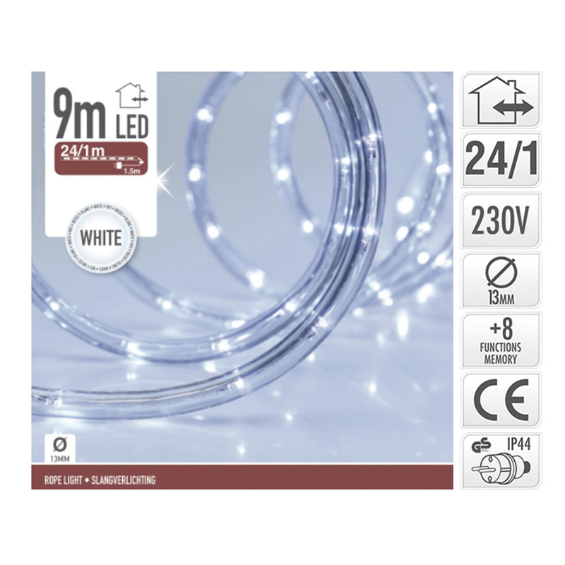 Kit manguera luminosa 9 m microLED para exterior