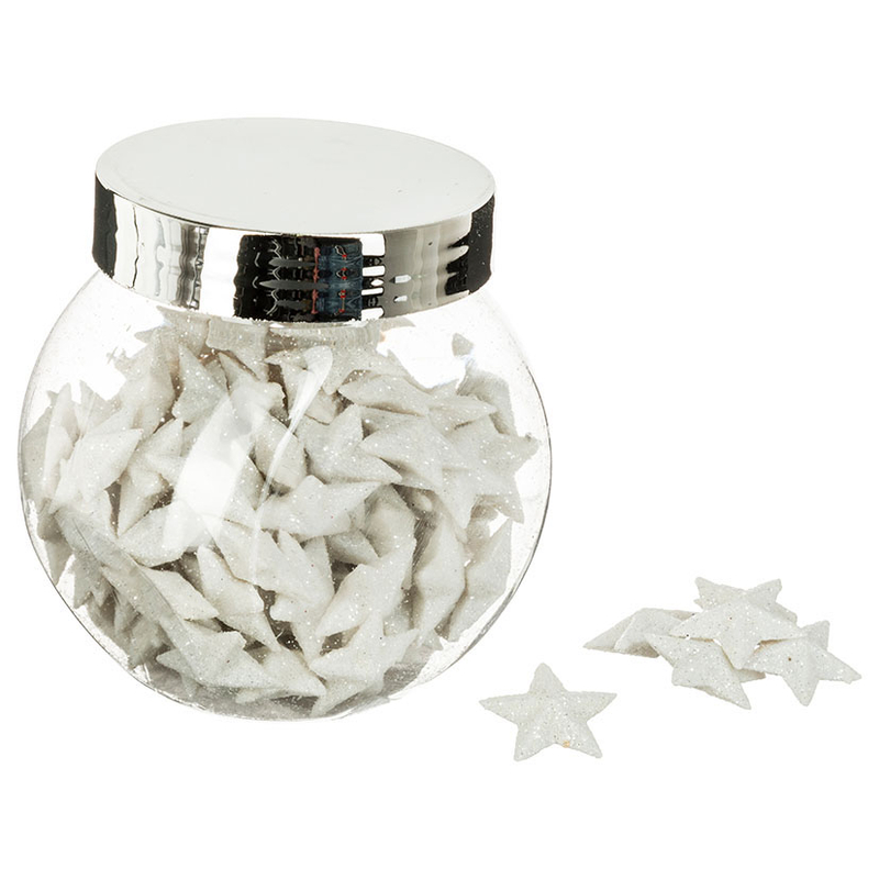 Bote confeti 100 estrellas plástico