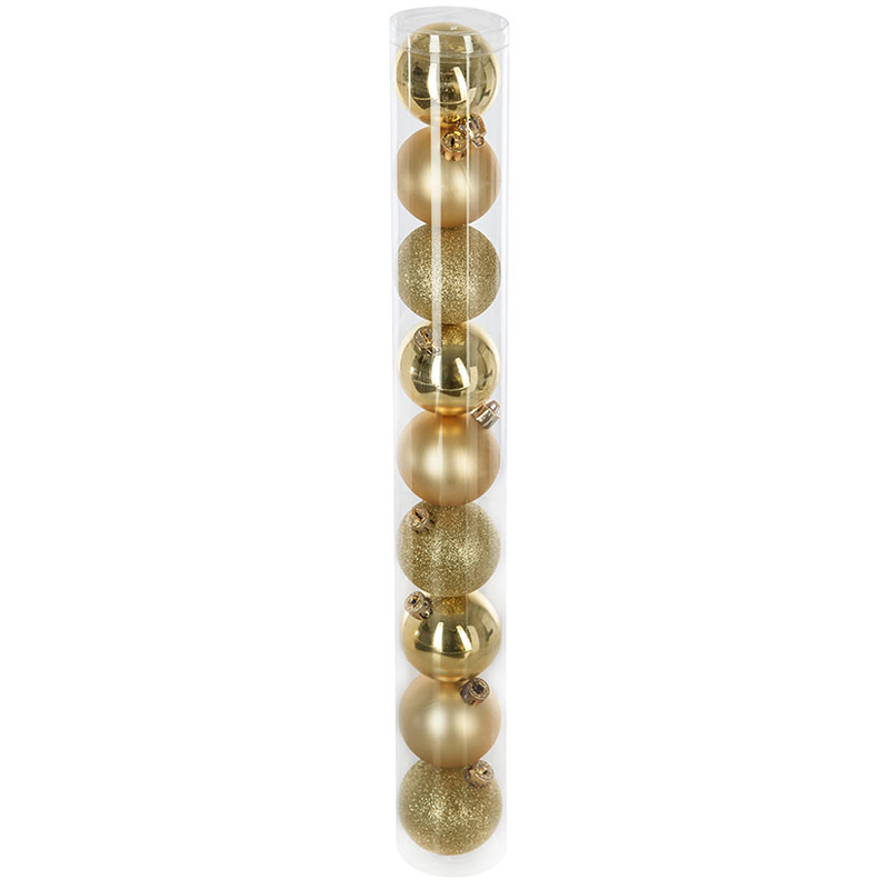 Juego de 9 bolas Navidad ø 6 cm
