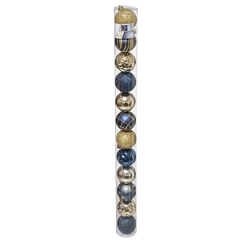 Juego de 12 bolas Navidad ø 6 cm surtidas
