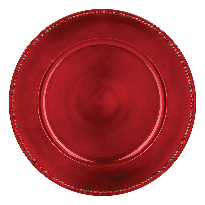 Bajo plato ø 33 cm rojo