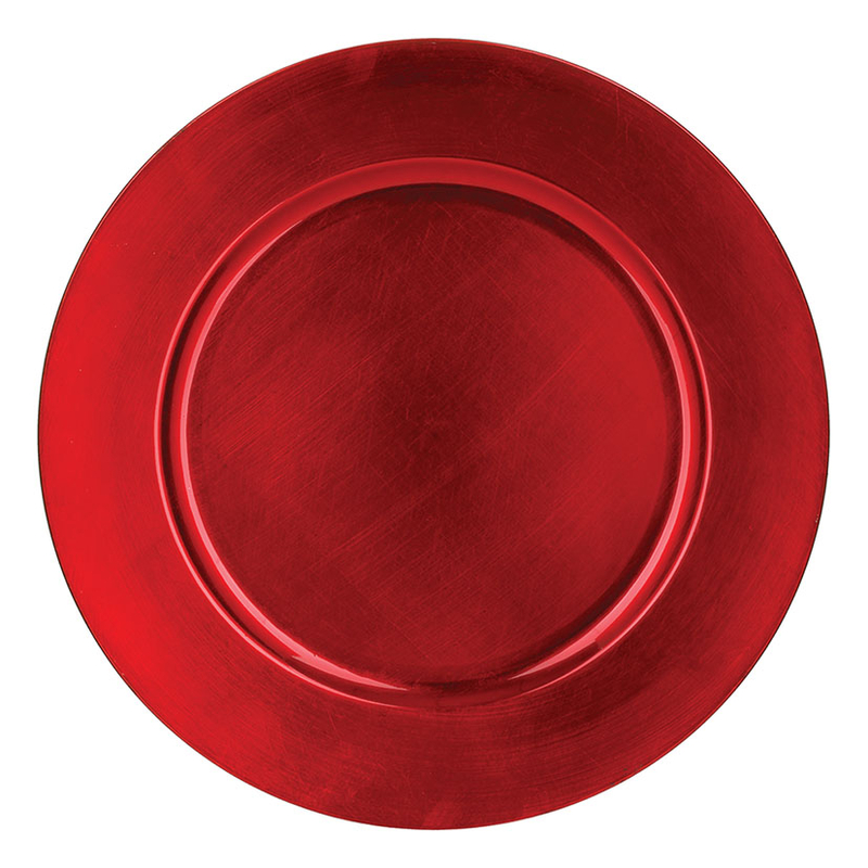 Bajo plato ø 33 cm rojo