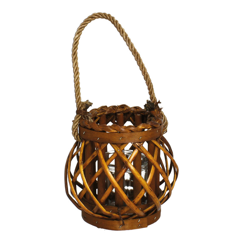 Portavelas vaso cristal Prancer 15 cm