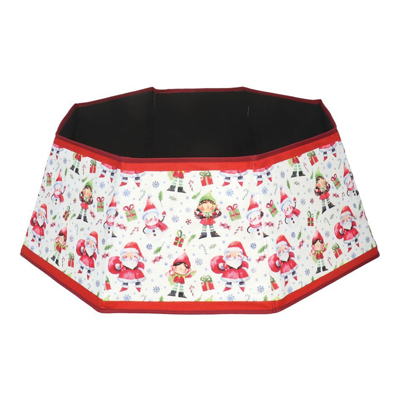 Pie de árbol plegable Santa-Duendes 50x50 cm