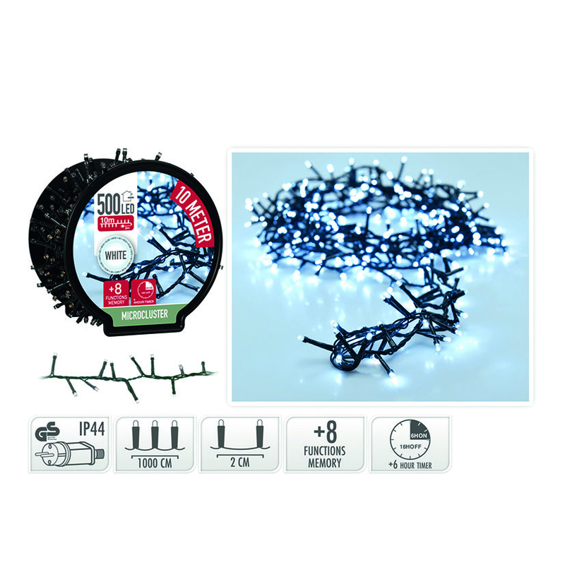 Guirnalda microcluster LED 500 luces 10 m