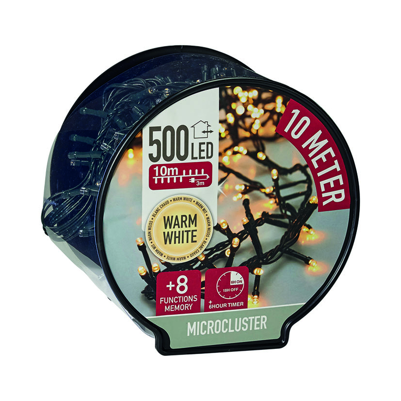 Guirnalda microcluster LED 500 luces 10 m