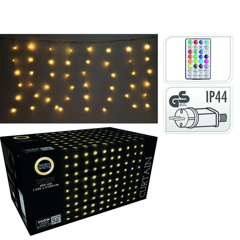 Cortina 400 LED 2x2 m