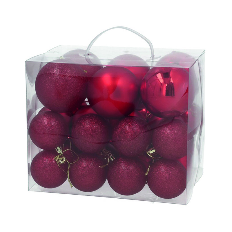 Juego 30 bolas Navidad Loring 6 - 8 cm