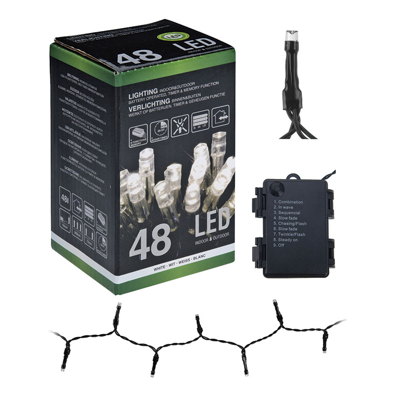 Guirnalda LED 48 luces exterior