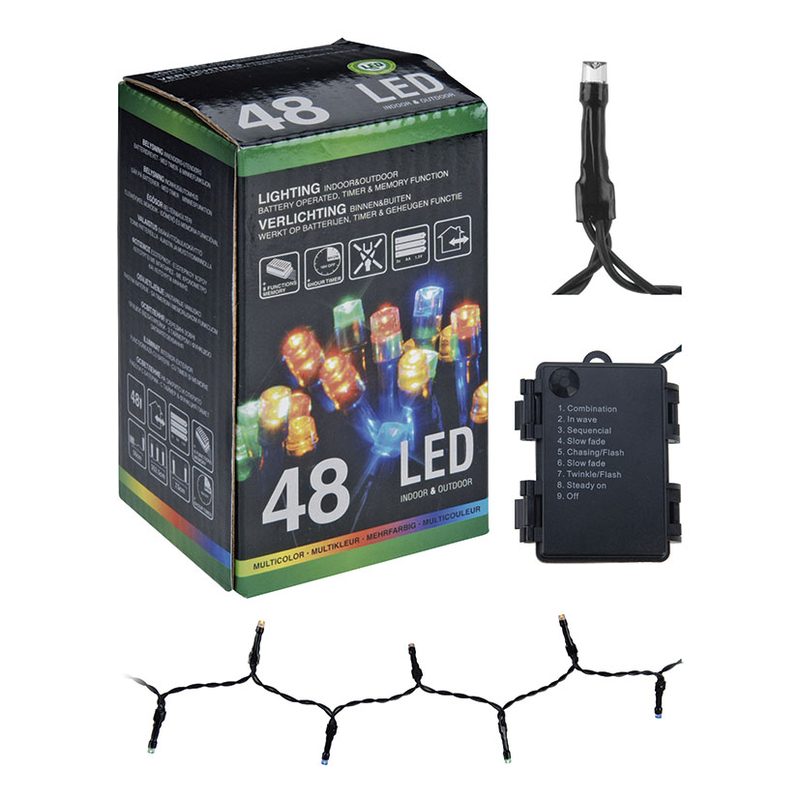 Guirnalda LED 48 luces exterior