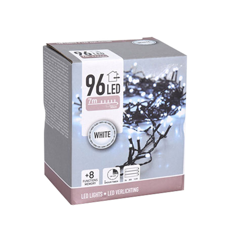 Guirnalda LED 96 luces exterior