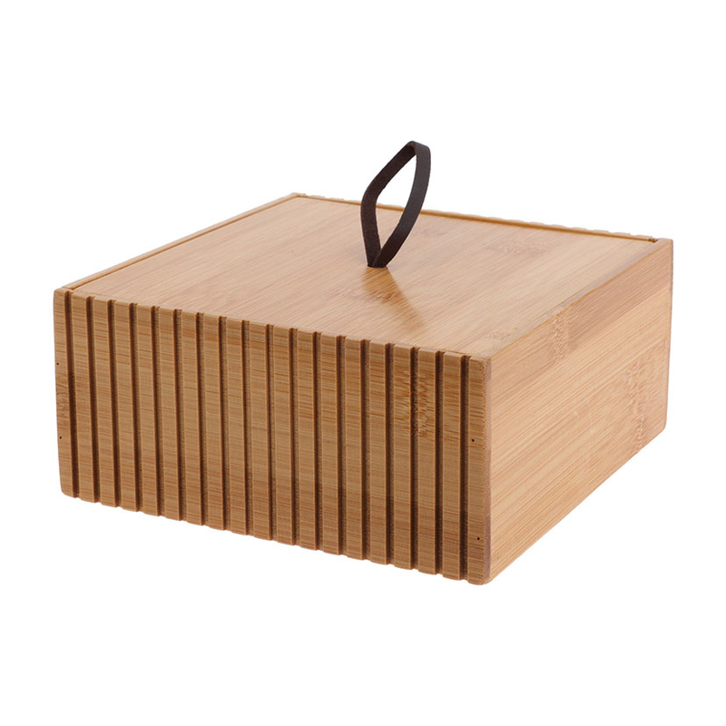 Caja de organización baño QUADRO Bambún 15cm