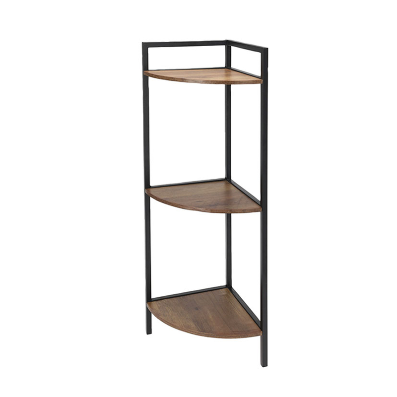 Estantería rinconera 3 baldas serie Metal Black
