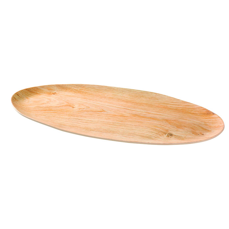 Plato ovalado melamina Beige