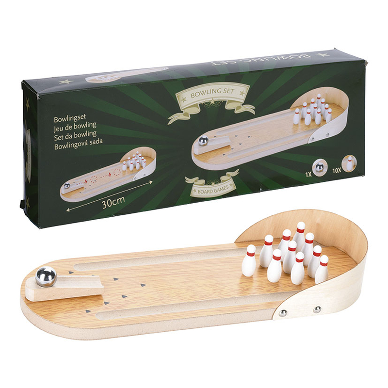 Juego mini bowling madera