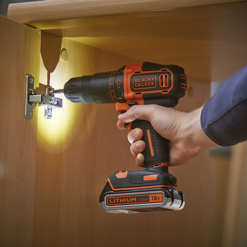 Atornillador percutor BLACK&DECKER BDCHD18KB-QW