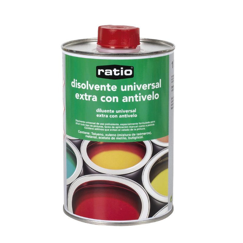 Disolvente universal RATIO extra con antivelo de 1 l. 12 unidades