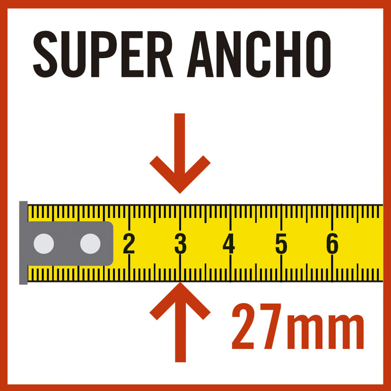 Flexómetro RATIO Grip Pro 8 m x 27 mm