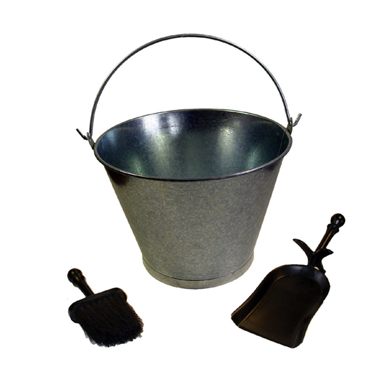 Kit limpieza chimenea EL ZORRO cubo, pala y cepillo