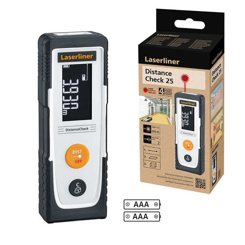 Medidor distancia láser LASERLINE Distance Check 25