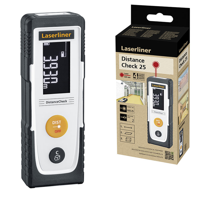 Medidor distancia láser LASERLINE Distance Check 25