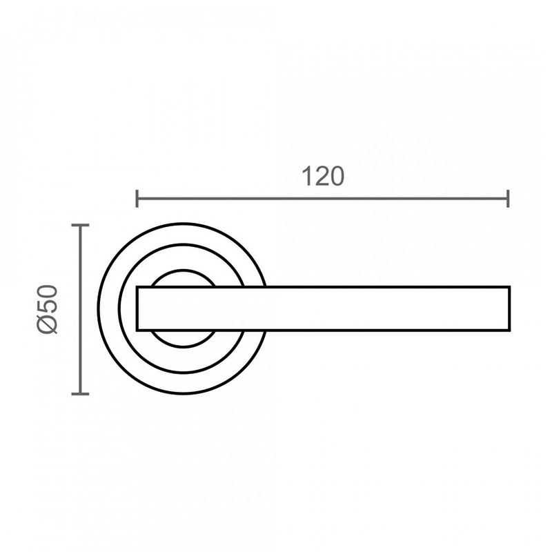 Juego 2 manillas roseta MICEL modelo 606