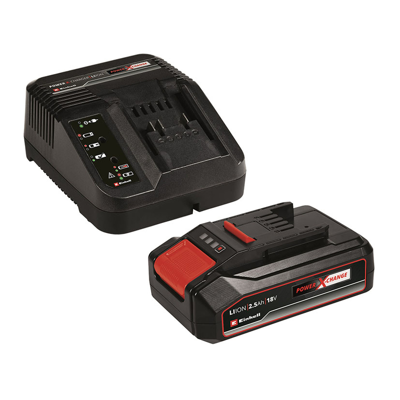 Pack cargador y batería Einhell Power X-Change 2,5 Ah