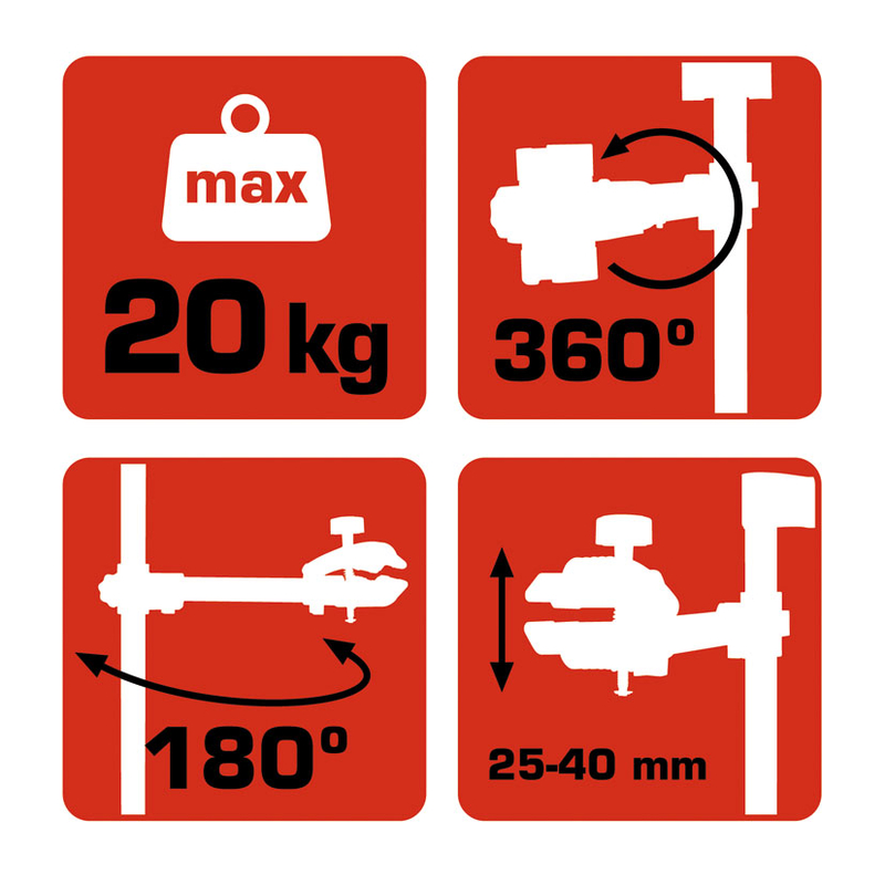 Soporte de pared RATIO para mantenimiento de bicicletas