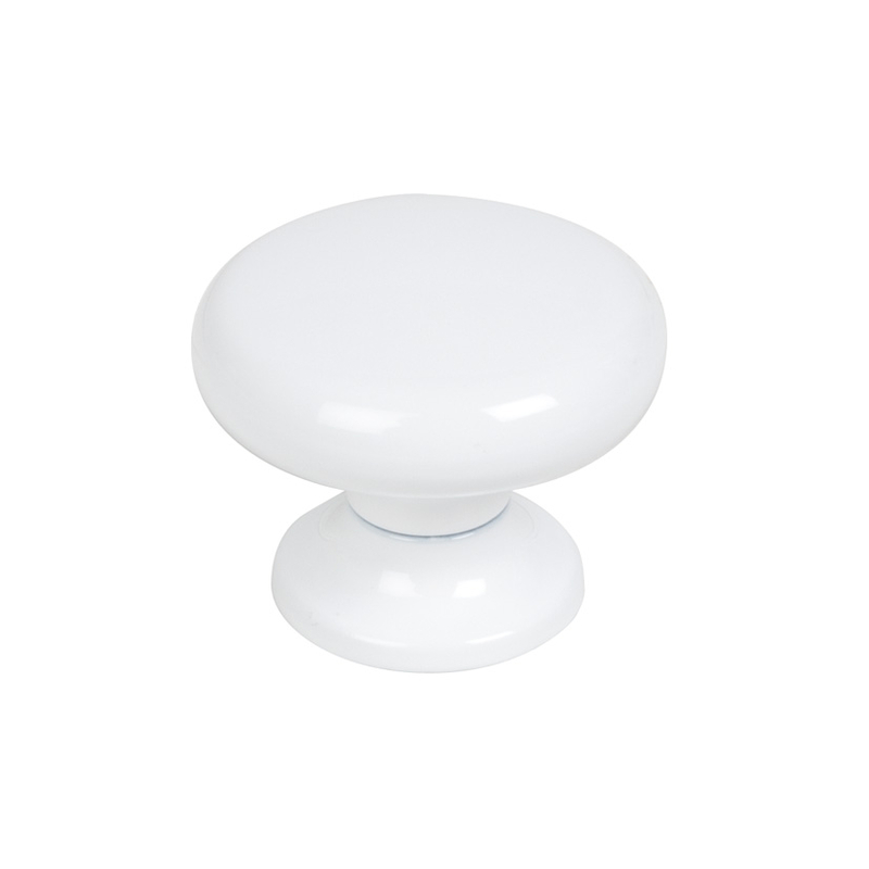 Pomo ESTAMP blanco 30 mm